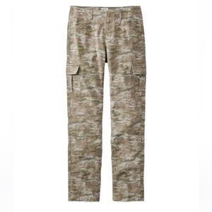 L.L. Bean Favorite Fit womens 10 camouflage print cargo joggers pants fishing
